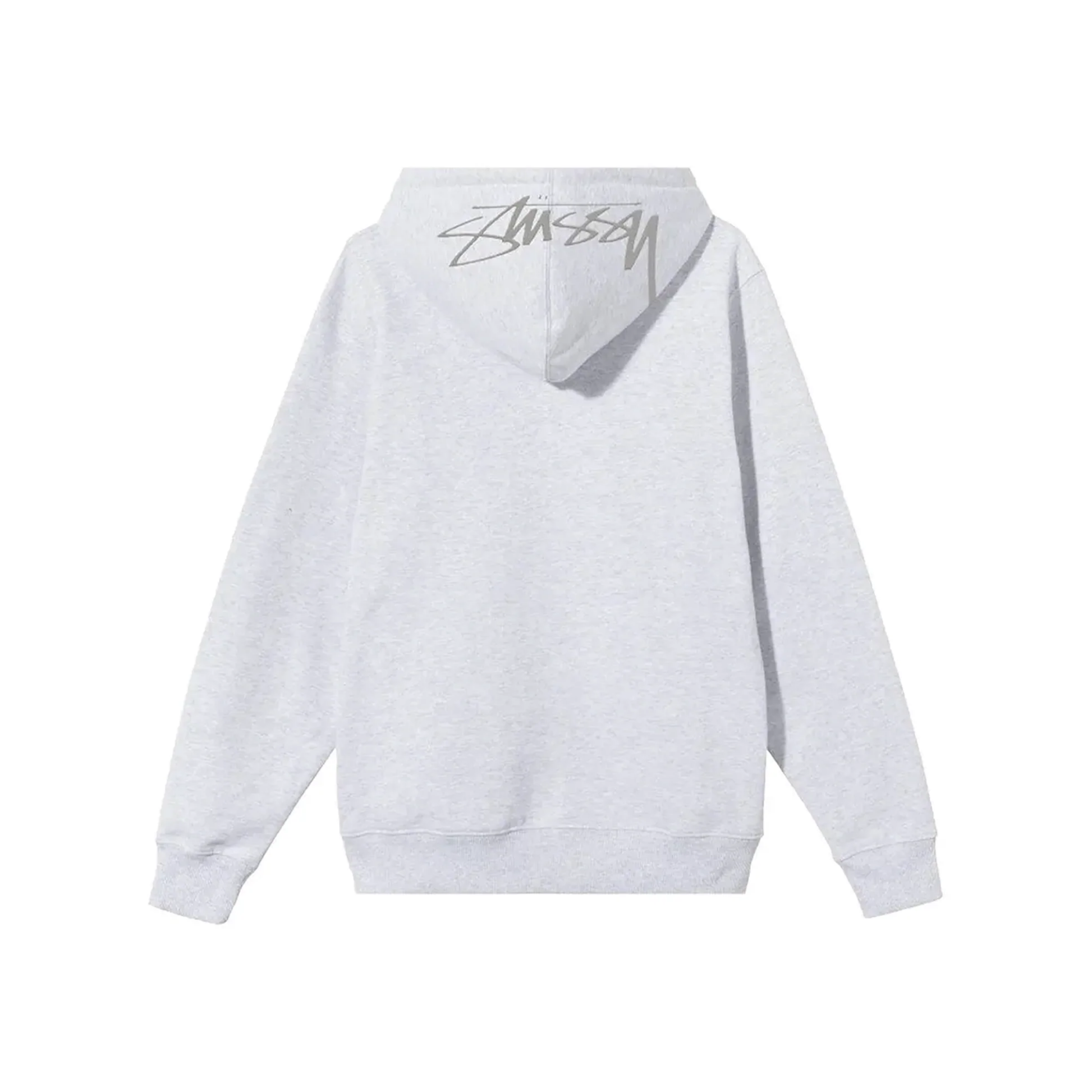 Stüssy Back Hood Applique Hoodie Ash Heather Back
