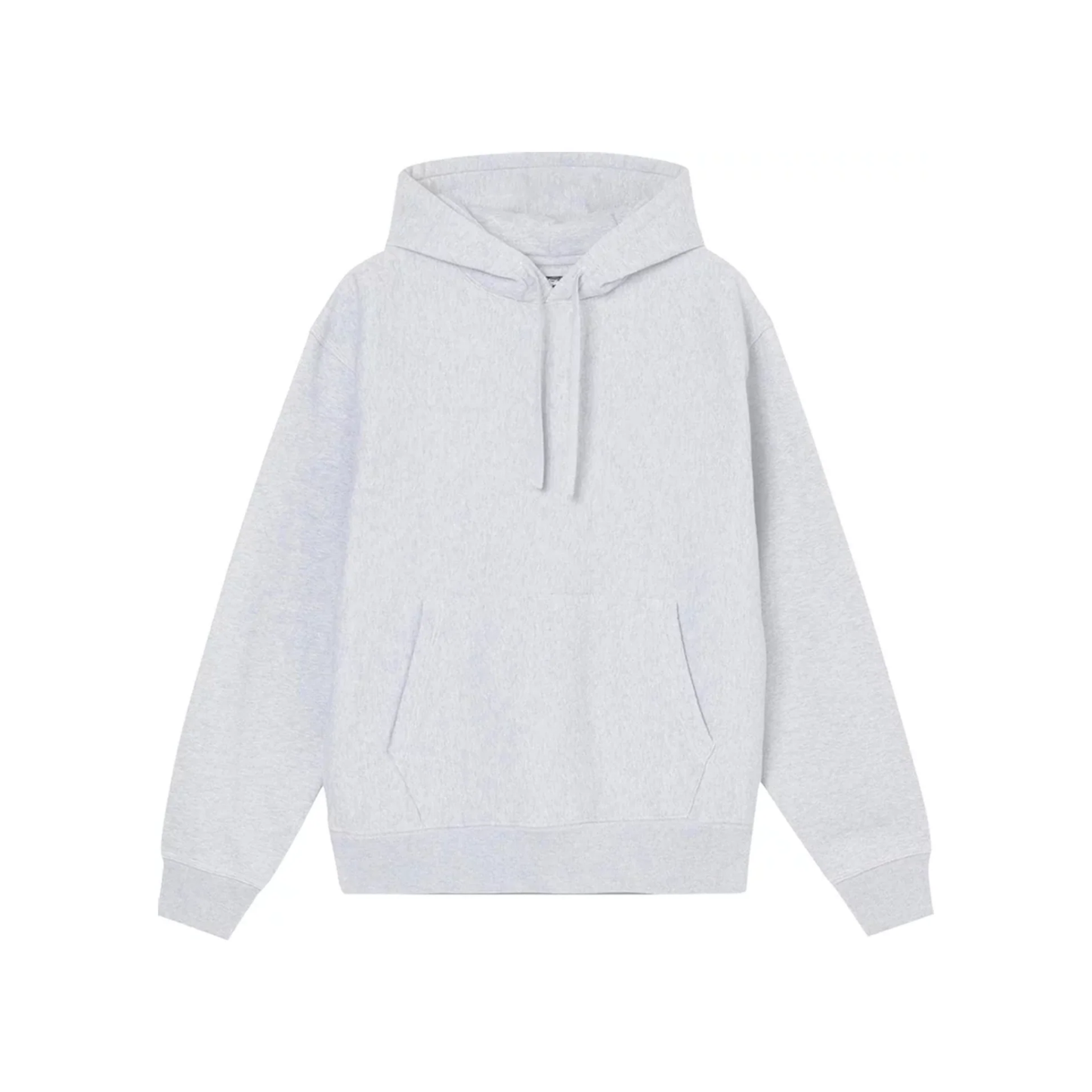 Stüssy Back Hood Applique Hoodie Ash Heather Front