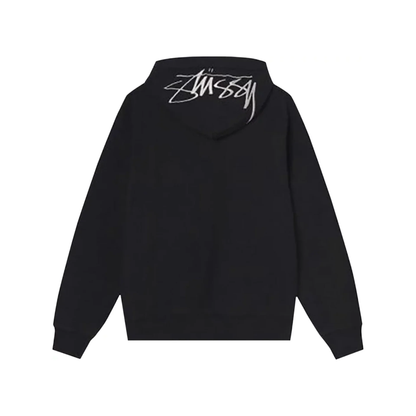 Stüssy Back Hood Applique Hoodie Black Back
