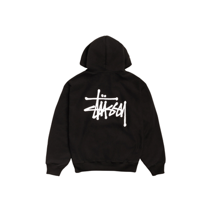 Stüssy Basic Hoodie Black Back