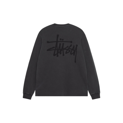 Stüssy Basic Stock Long Sleeve Thermal Black Back