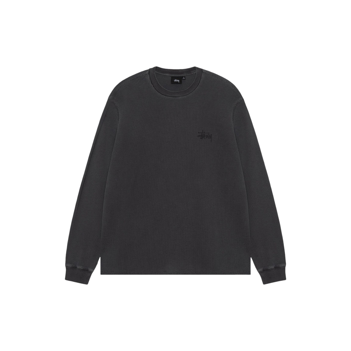 Stüssy Basic Stock Long Sleeve Thermal Black Front