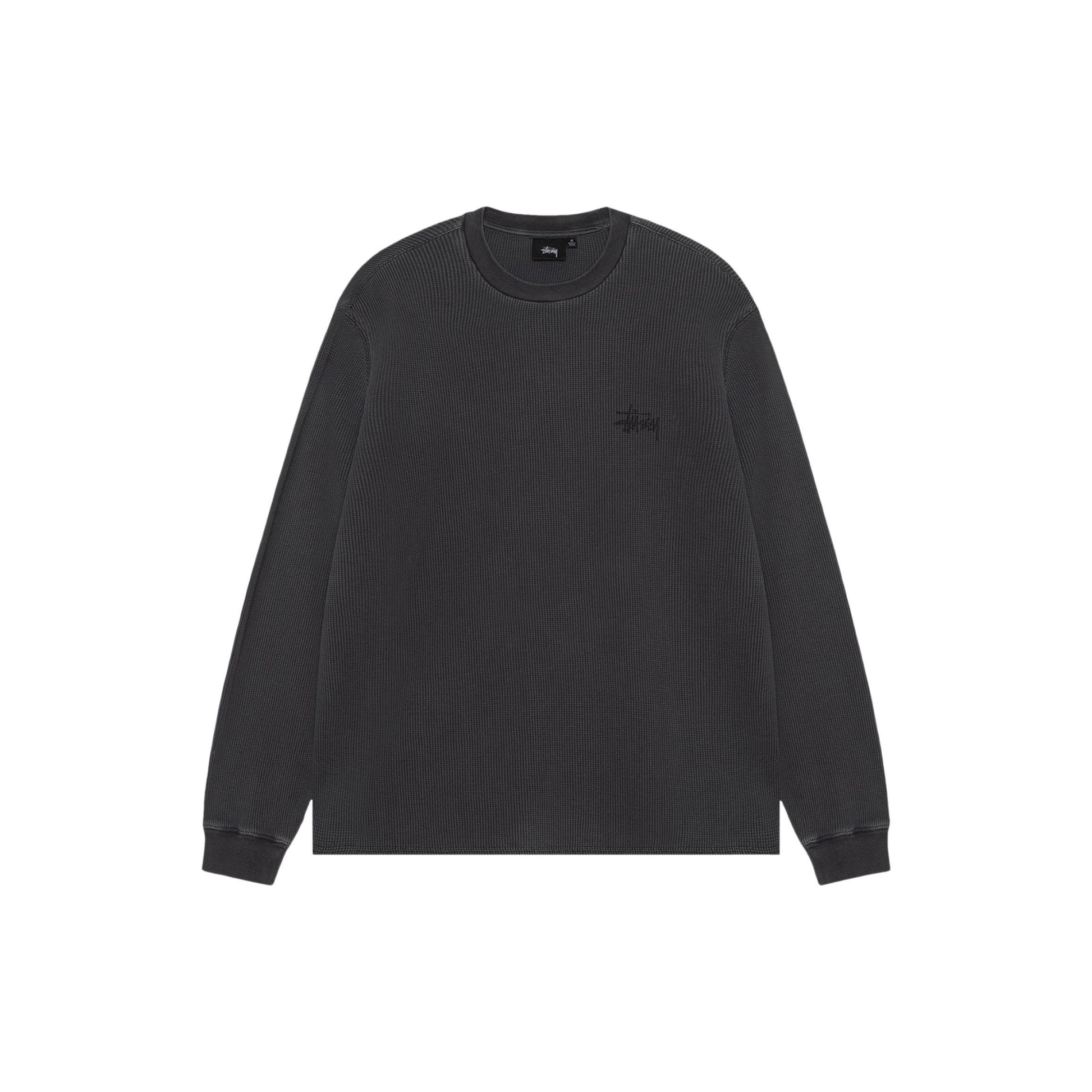 Stüssy Basic Stock Long Sleeve Thermal Black Front