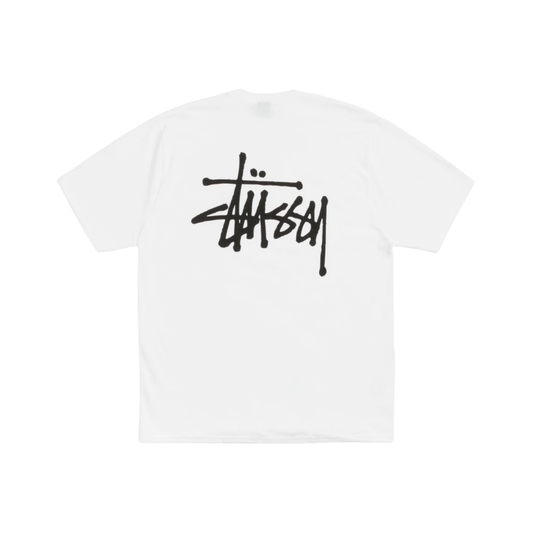 Stüssy Basic Tee White Back