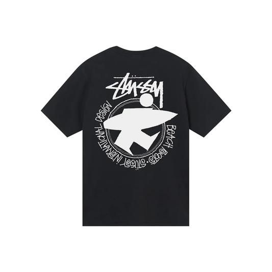 Stüssy Beach Roots Pigment Dyed Tee Black Back