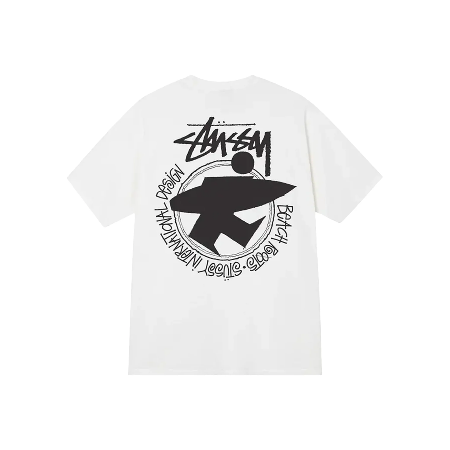 Stüssy Beach Roots Pigment Dyed Tee White Back