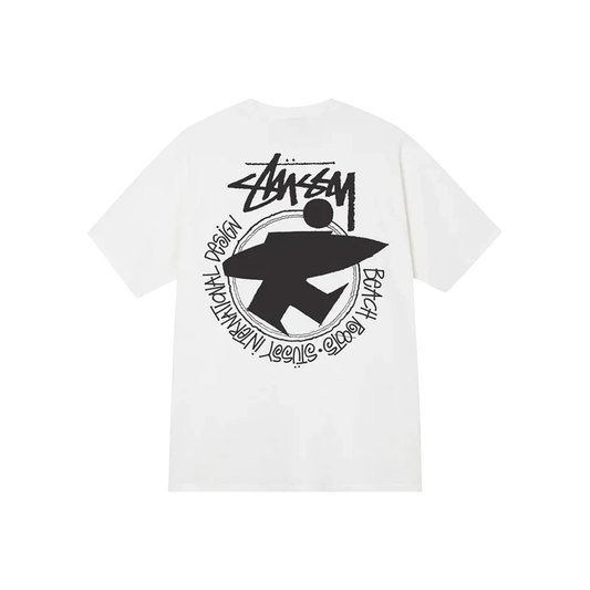 Stüssy Beach Roots Pigment Dyed Tee White Back