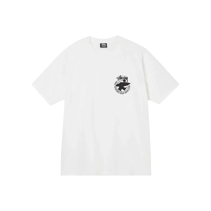 Stüssy Beach Roots Pigment Dyed Tee White Front
