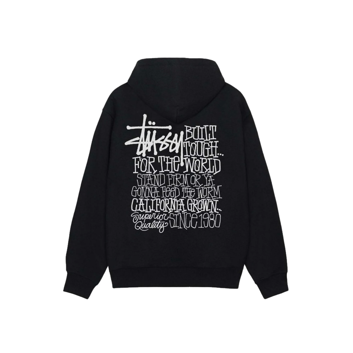 Stüssy California Grown Hoodie Black Back