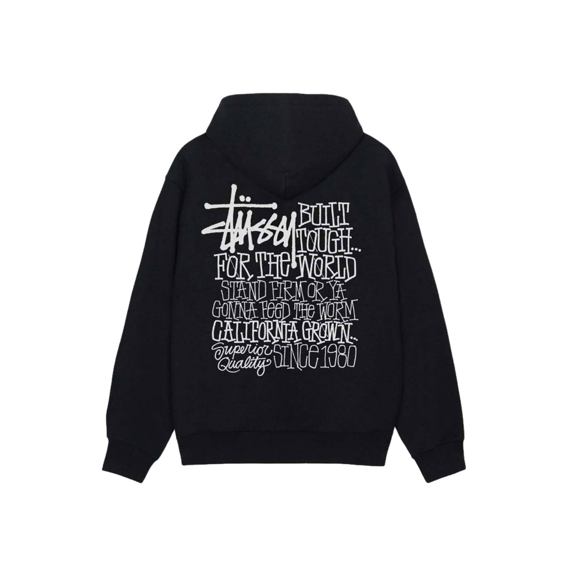 Stüssy California Grown Hoodie Black Back