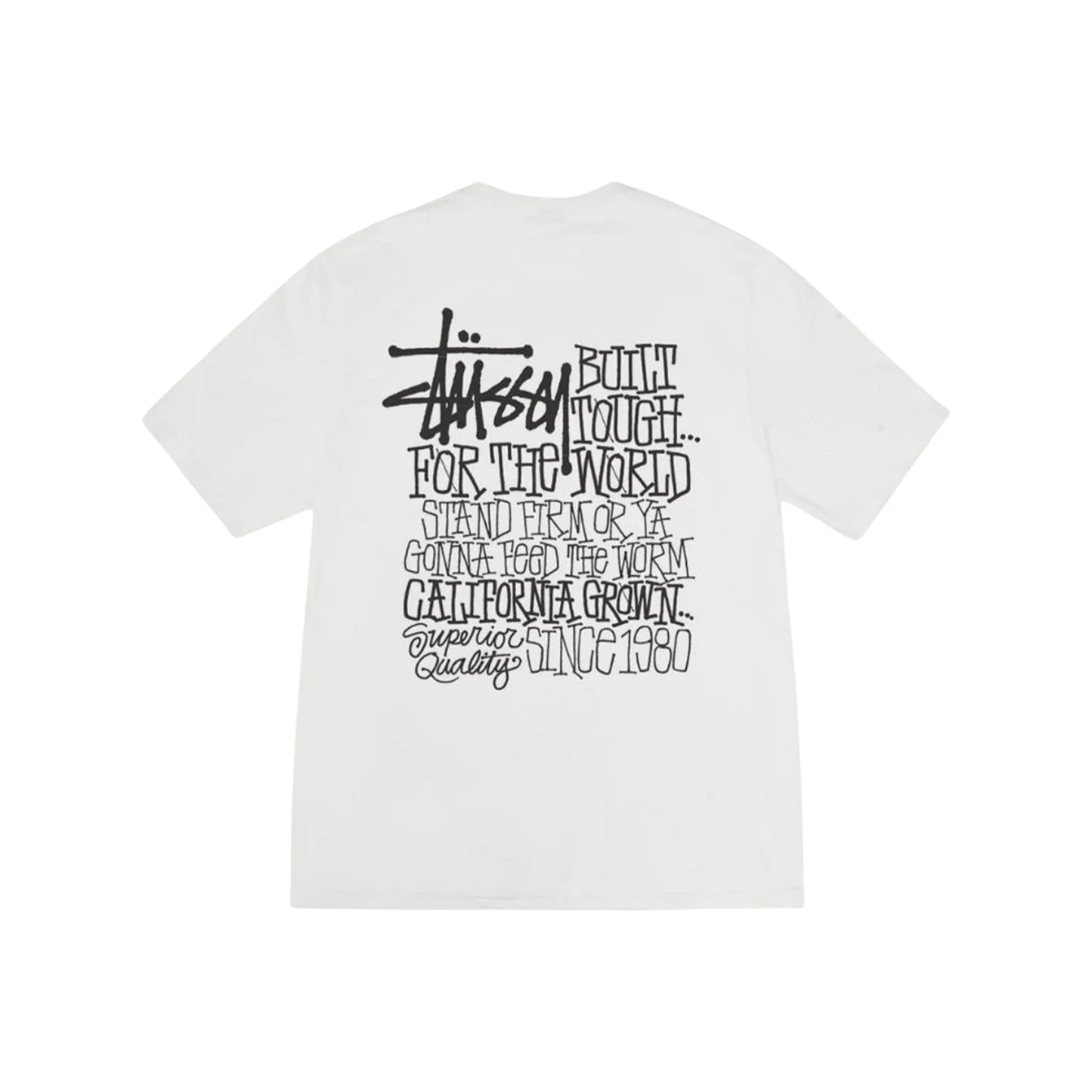 Stüssy California Grown Pigment Dyed Tee White Back
