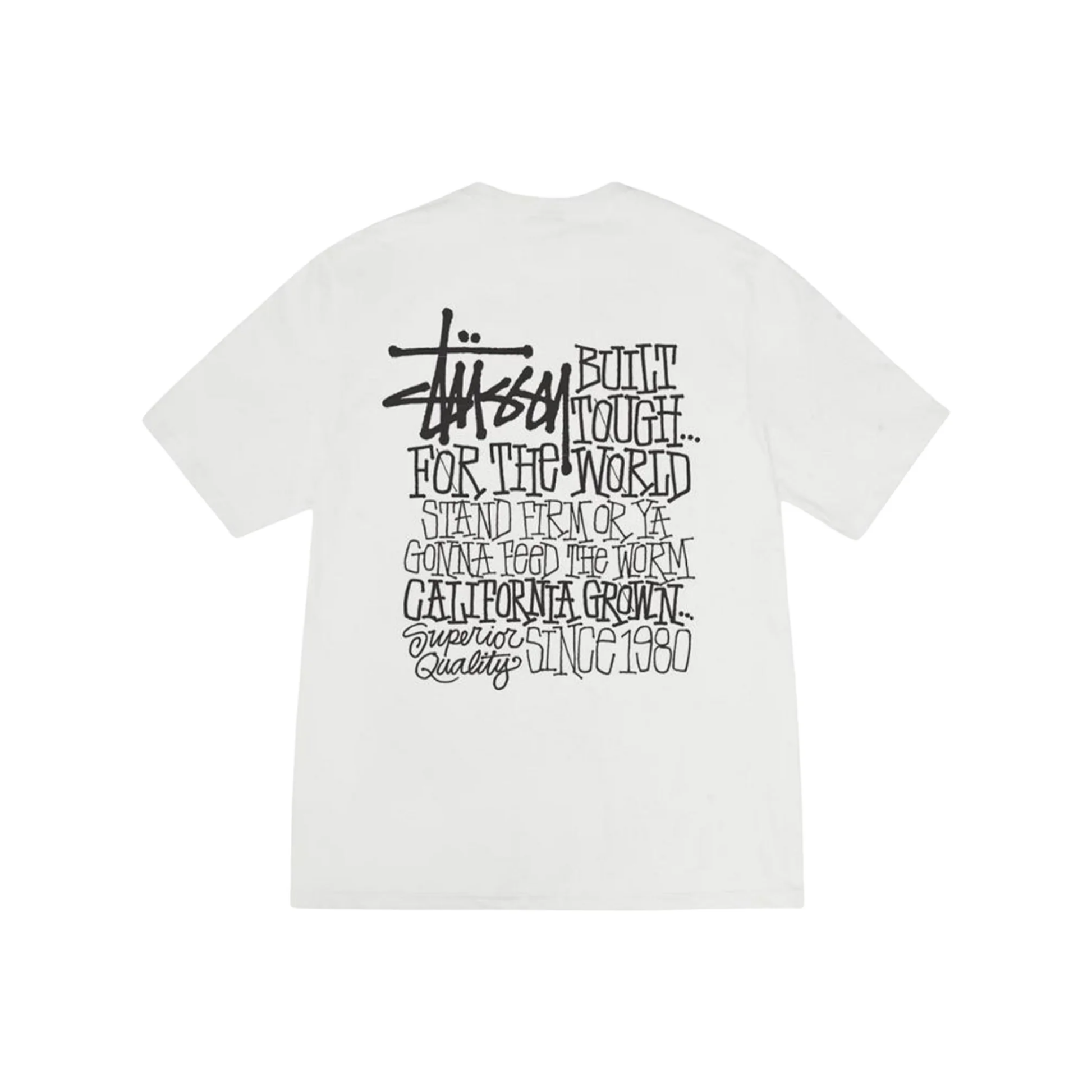 Stüssy California Grown Pigment Dyed Tee White Back
