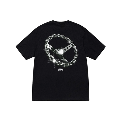 Stüssy Chain-Link Tee Black Back