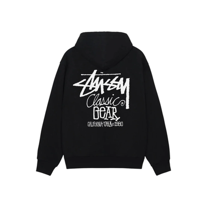Stüssy Classic Gear Hoodie Black Back