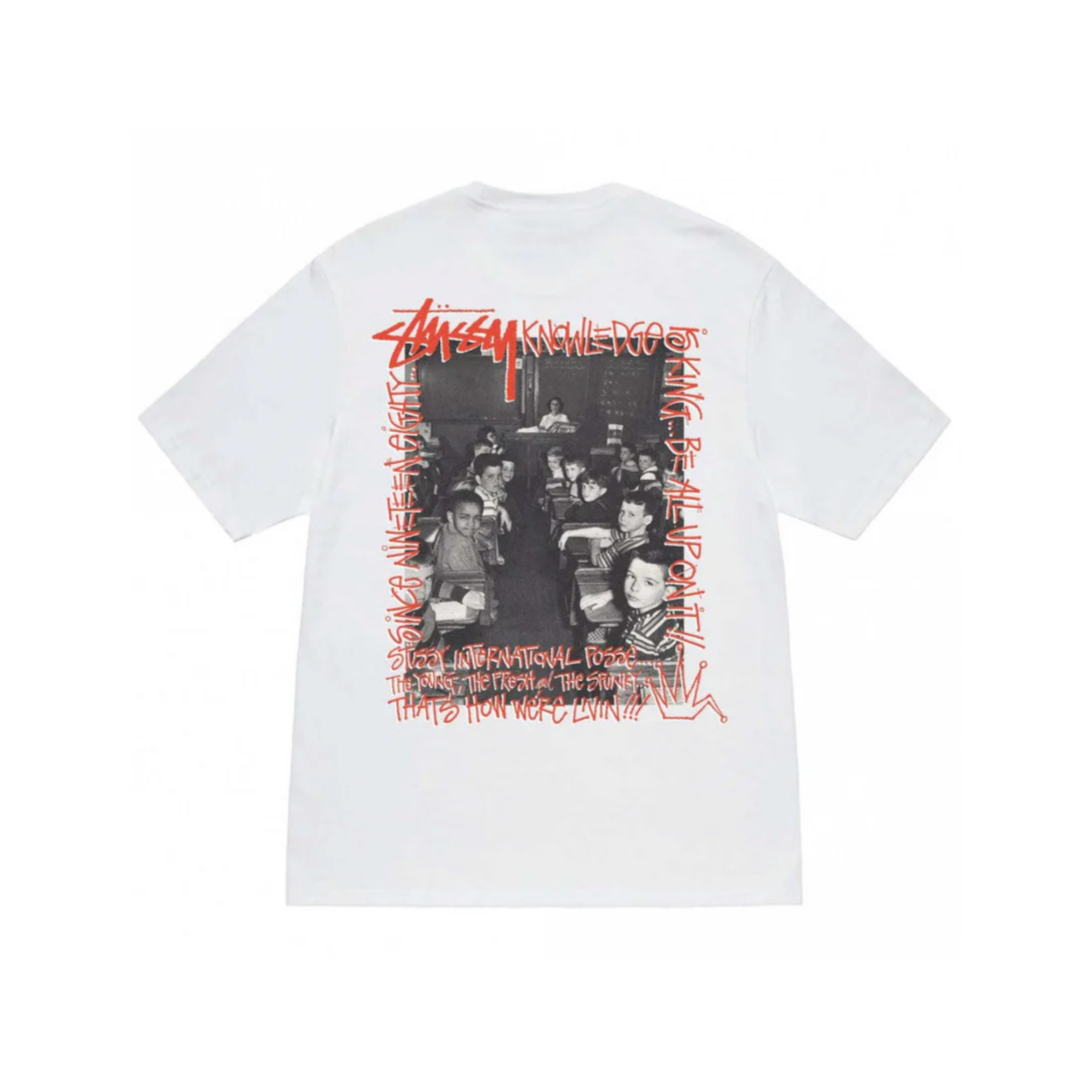 Stüssy Classroom Tee White Back