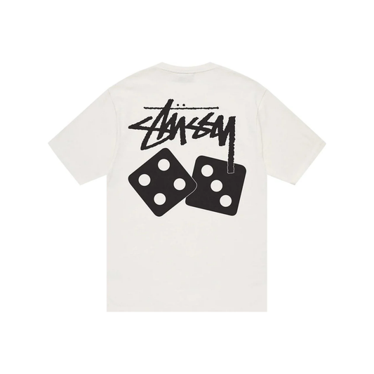 Stüssy Dice Pigment Dyed Tee Natural Back