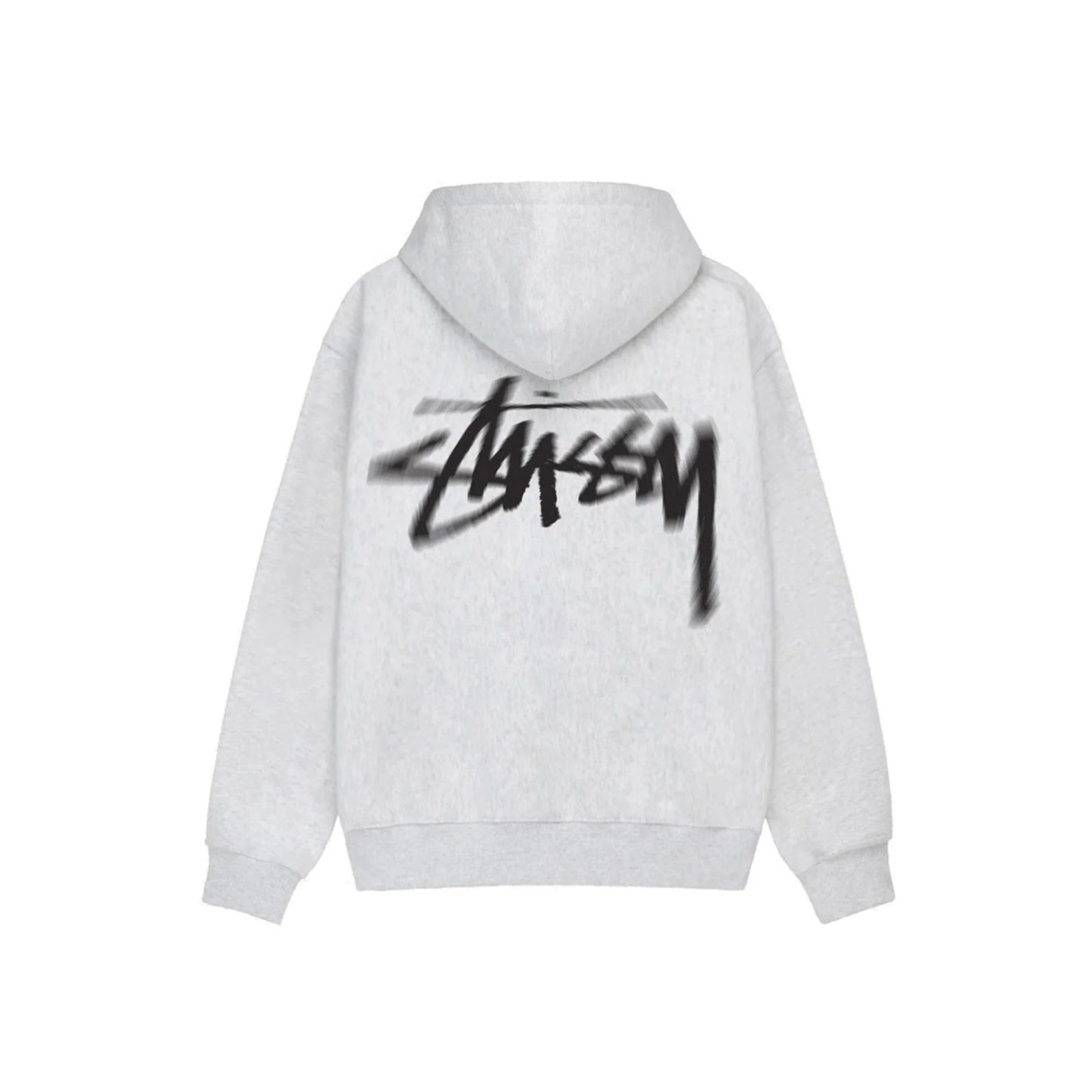 Stüssy Dizzy Stock Hoodie Ash Heather Back
