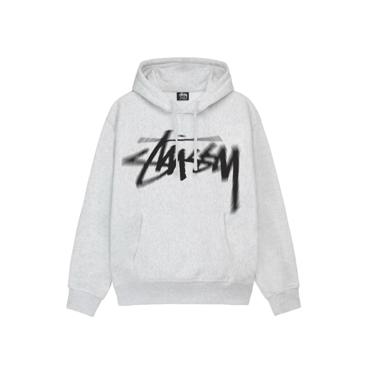Stüssy Dizzy Stock Hoodie Ash Heather Front