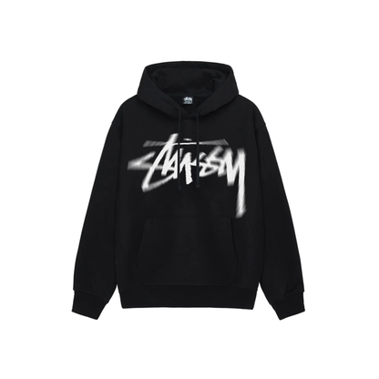 Stüssy Dizzy Stock Hoodie Black Front