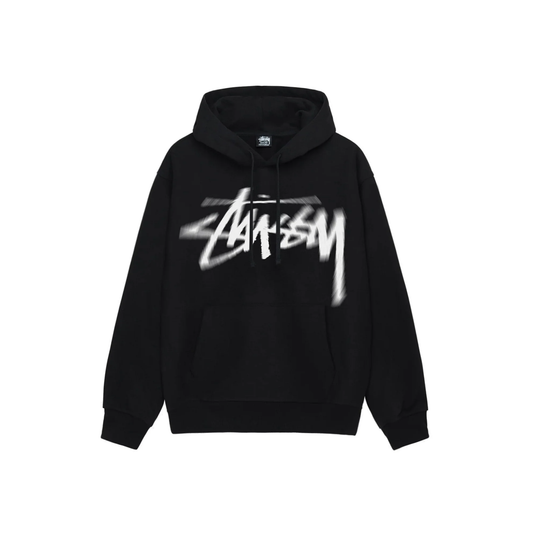 Stüssy Dizzy Stock Hoodie Black Front