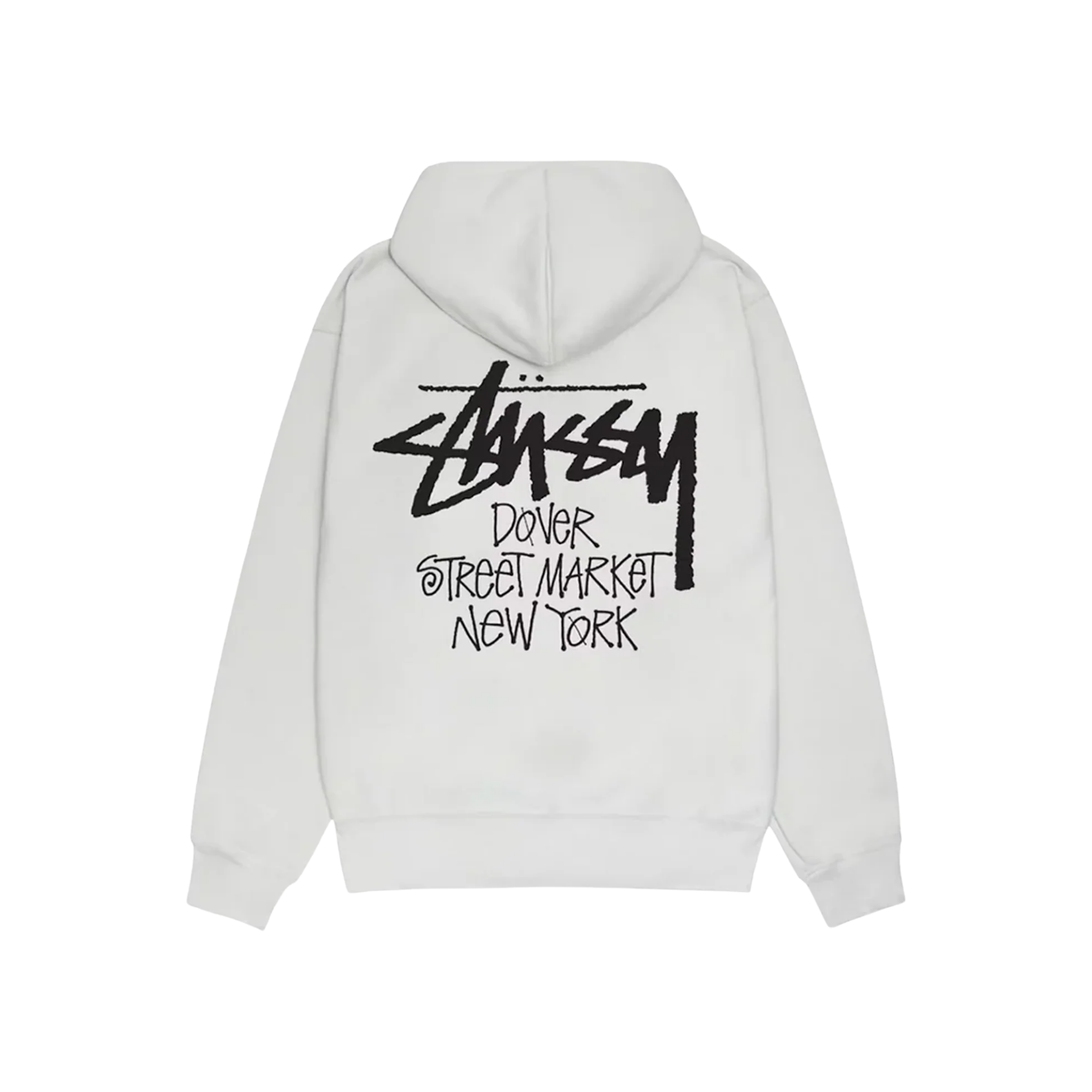 Stüssy Dover Street Market New York Hoodie Ash Heather Back
