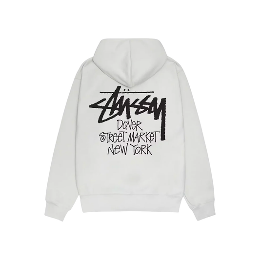Stüssy Dover Street Market New York Hoodie Ash Heather Back