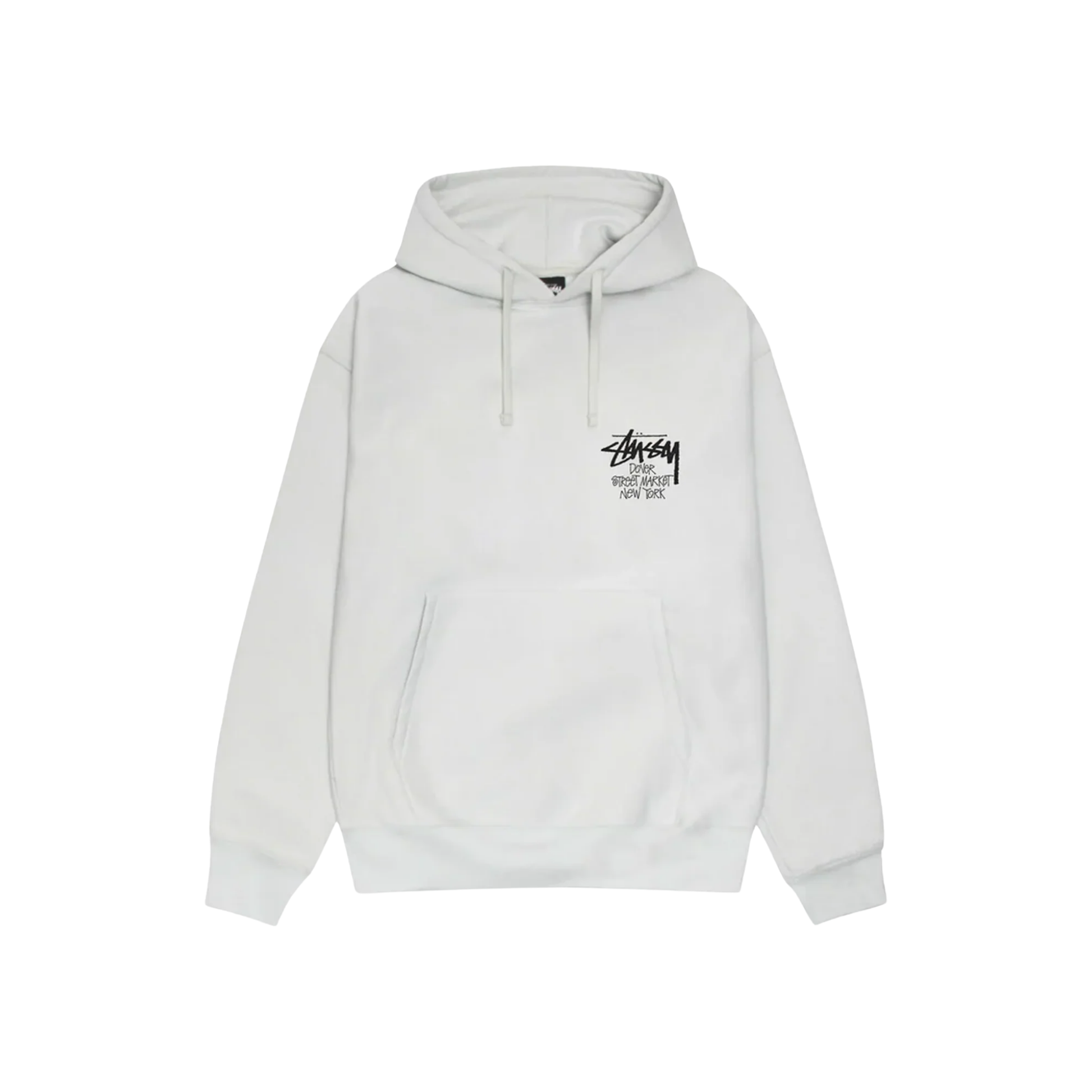 Stüssy Dover Street Market New York Hoodie Ash Heather Front