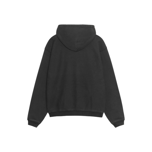 Stüssy International Relaxed Hoodie Washed Black Front
