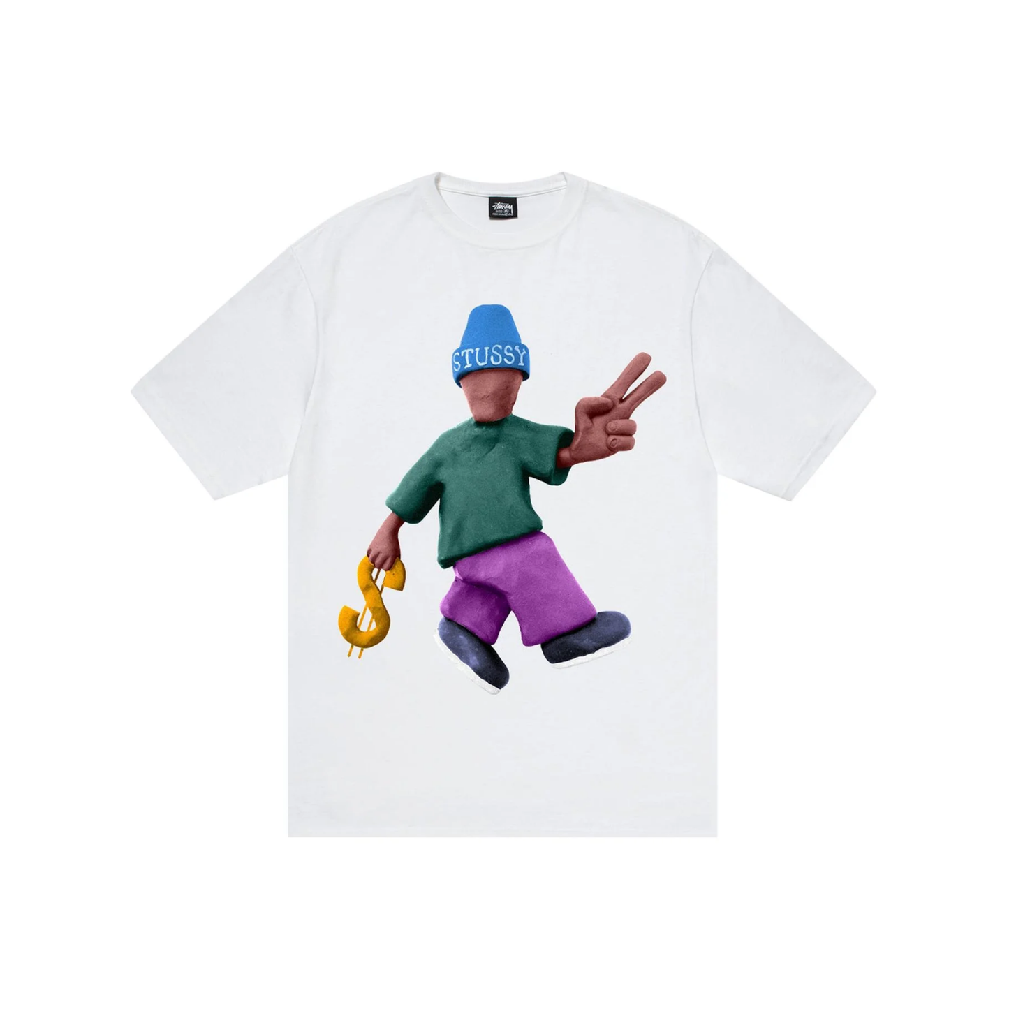 Stüssy Peace & Prosperity Tee White Front