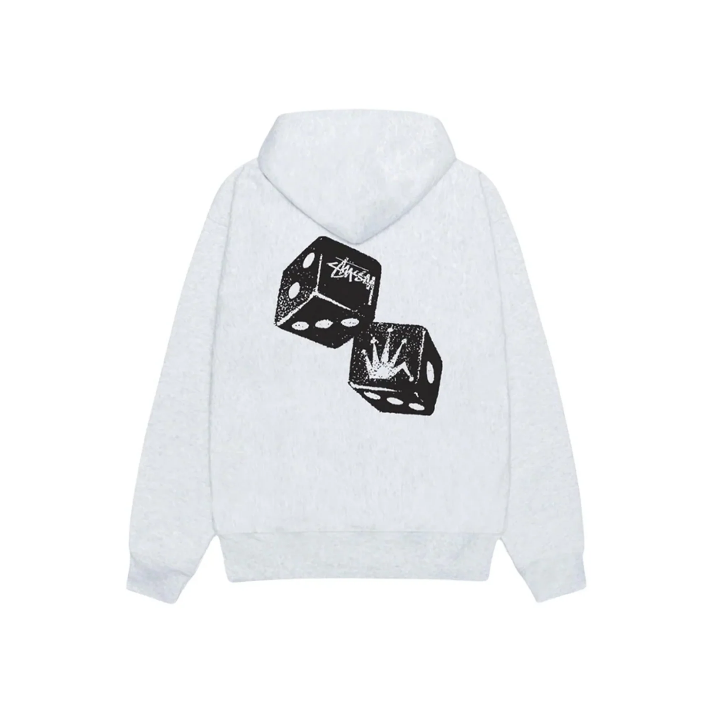 Stüssy Shakers Hoodie Ash Heather Back