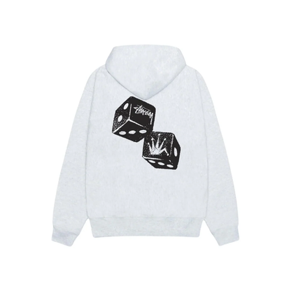 Stüssy Shakers Hoodie Ash Heather Back