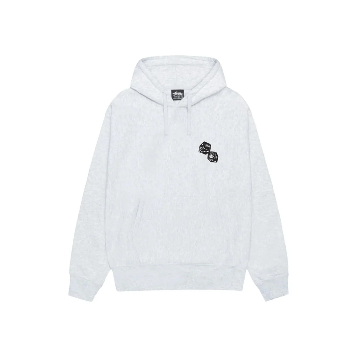 Stüssy Shakers Hoodie Ash Heather Front