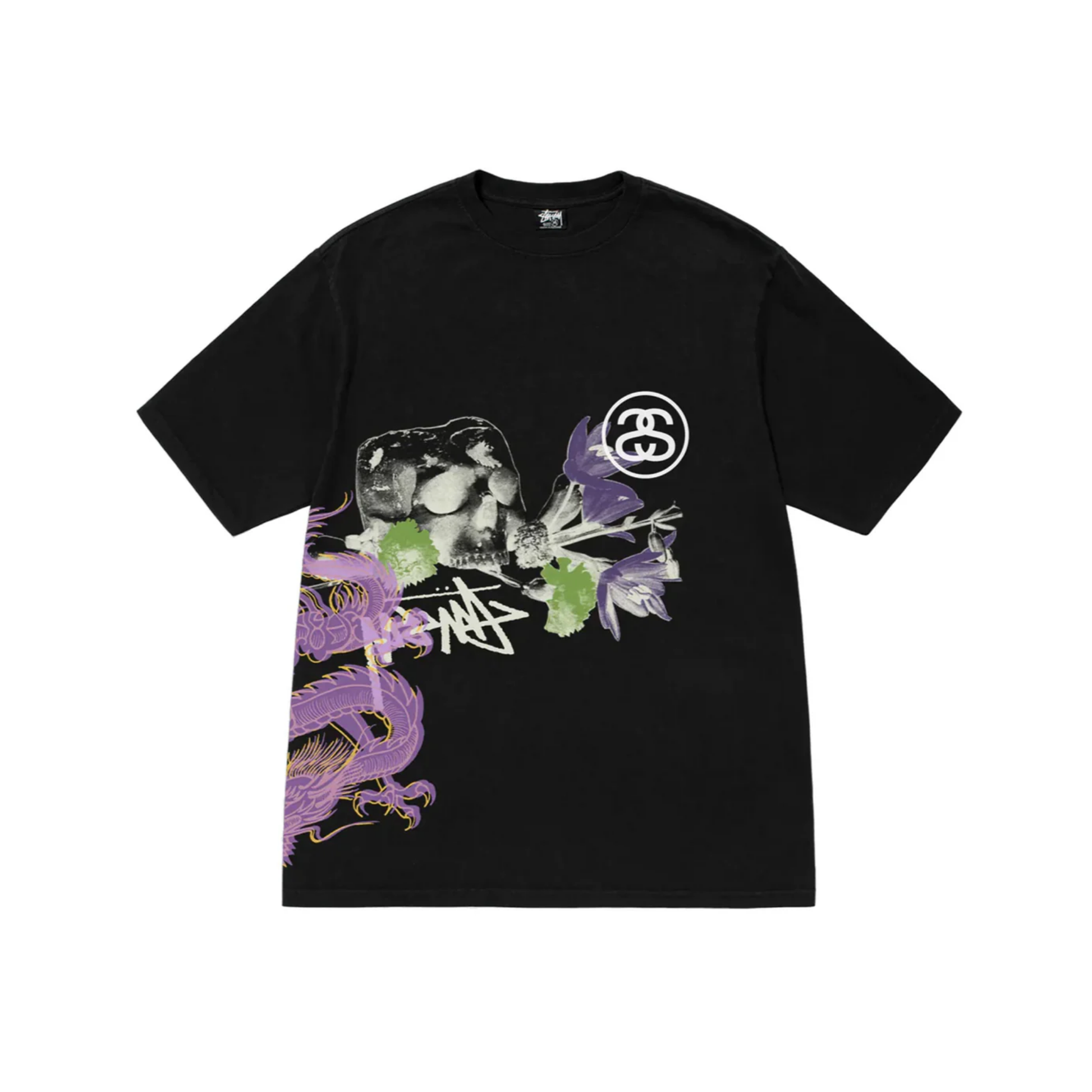 Stüssy Strike Pigment Dyed Tee Black Front