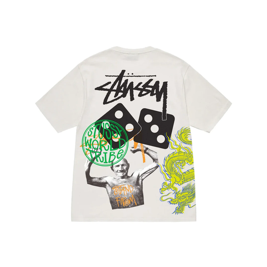 Stüssy Strike Pigment Dyed Tee Natural Back