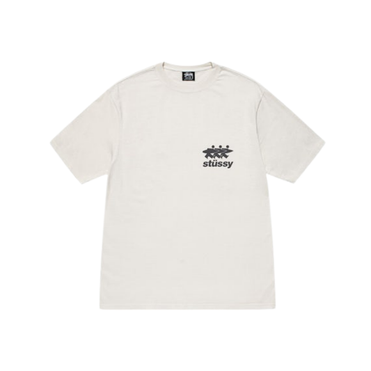Stüssy Surfwalk Pigment Dyed Tee White Front