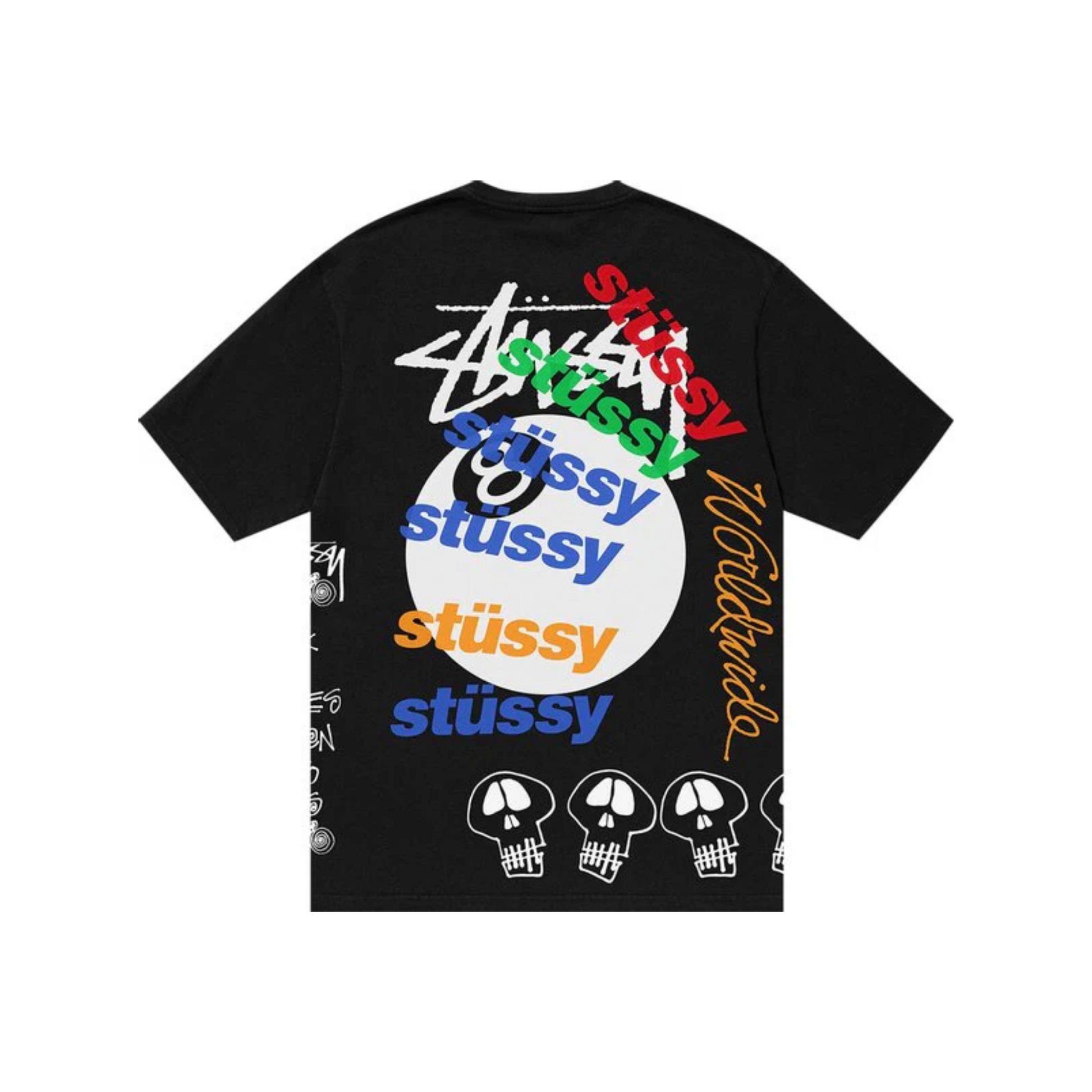 Stüssy Test Strike Pigment Dyed Tee Black Back