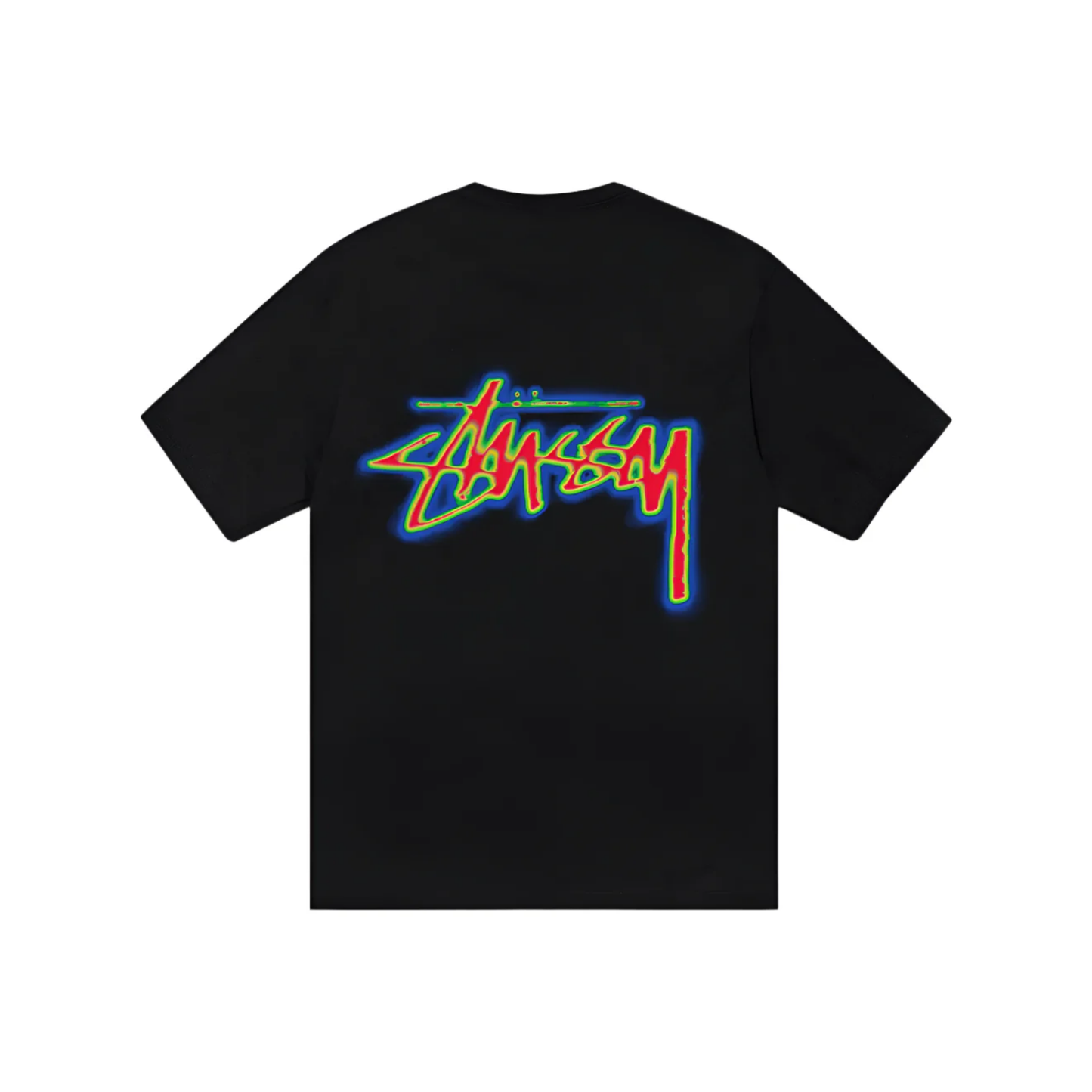Stüssy Thermal Stock Tee Black Back