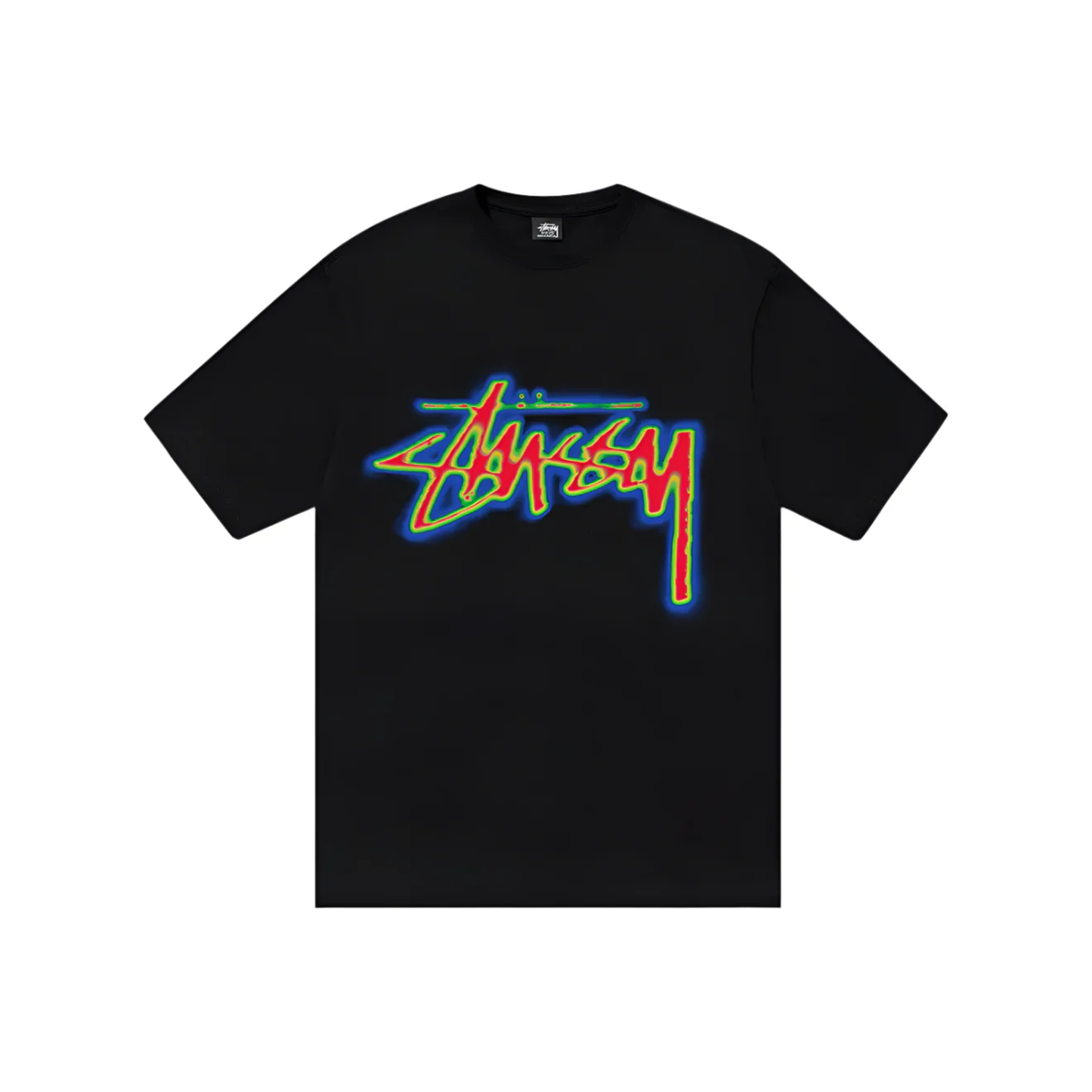 Stüssy Thermal Stock Tee Black Front