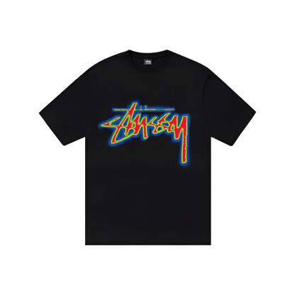 Stüssy Thermal Stock Tee Black Front