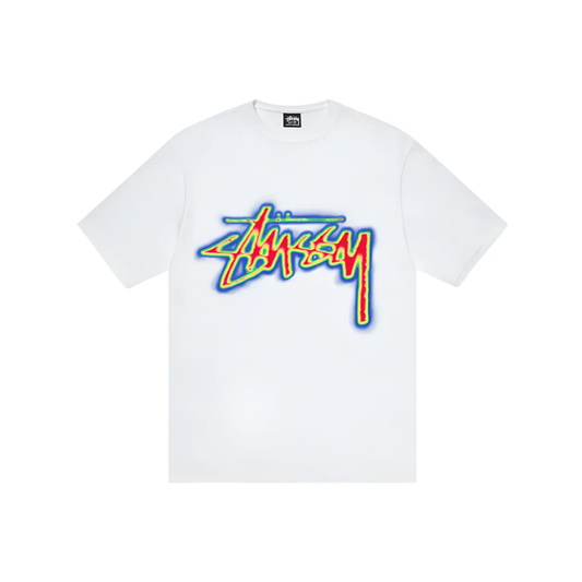 Stüssy Thermal Stock Tee White Front