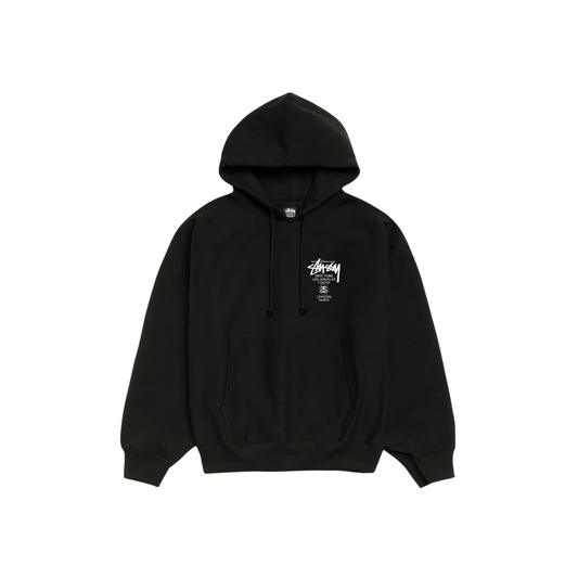 Stüssy World Tour Hoodie Black Front