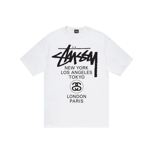 Stüssy World Tour Tee White Front