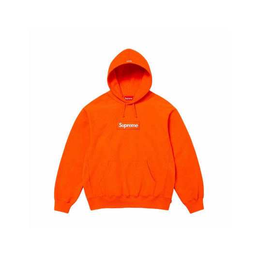 Supreme Box Logo Hoodie Orange Front