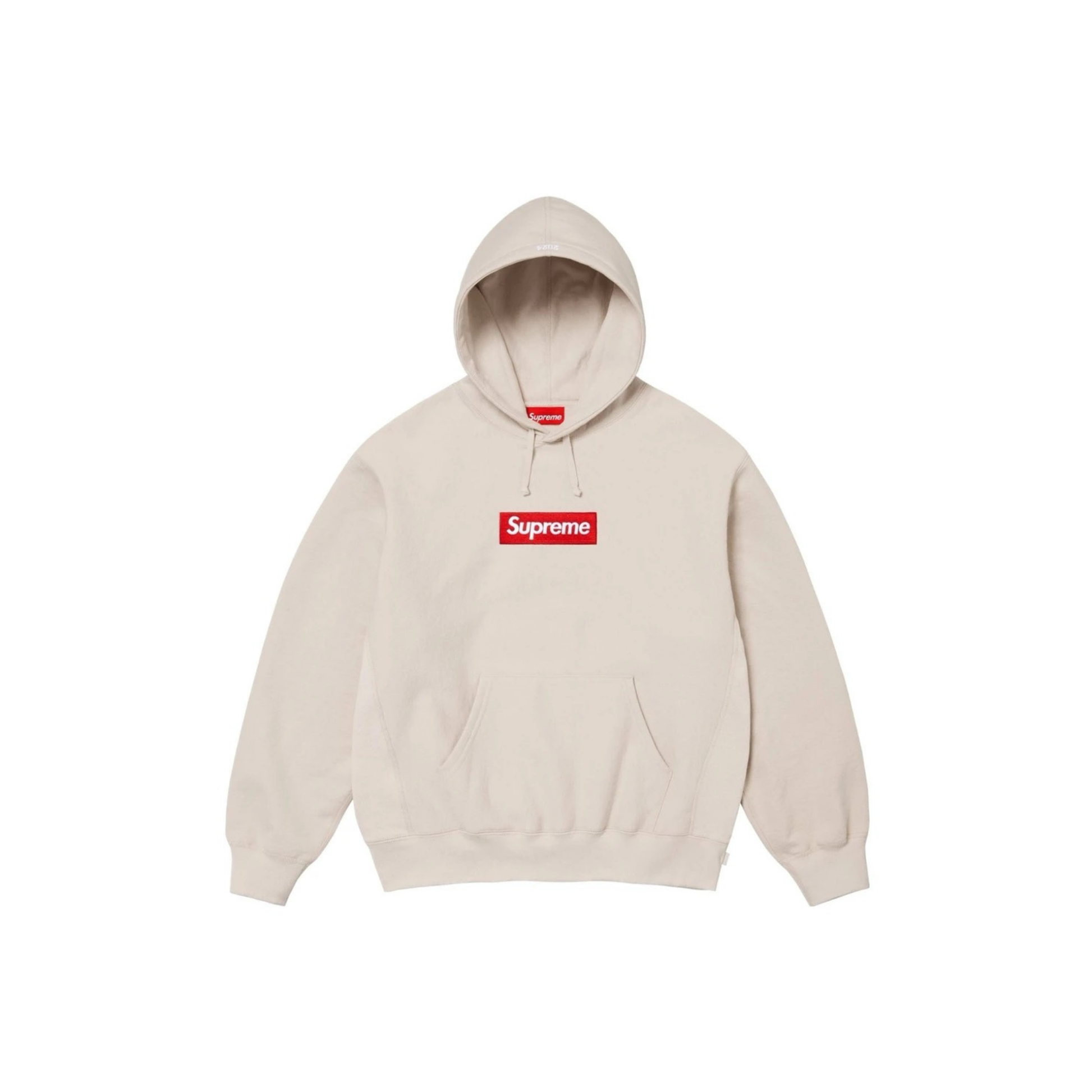 Supreme Box Logo Hoodie Stone Front