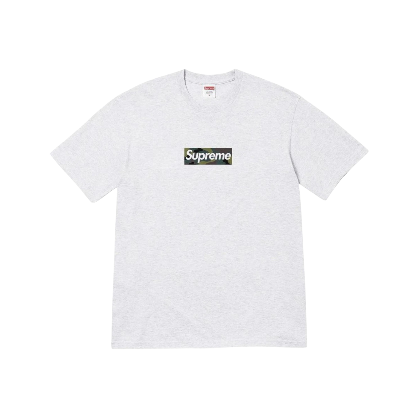 Supreme Box Logo Tee Ash Grey Front