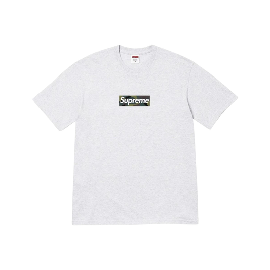 Supreme Box Logo Tee Ash Grey Front