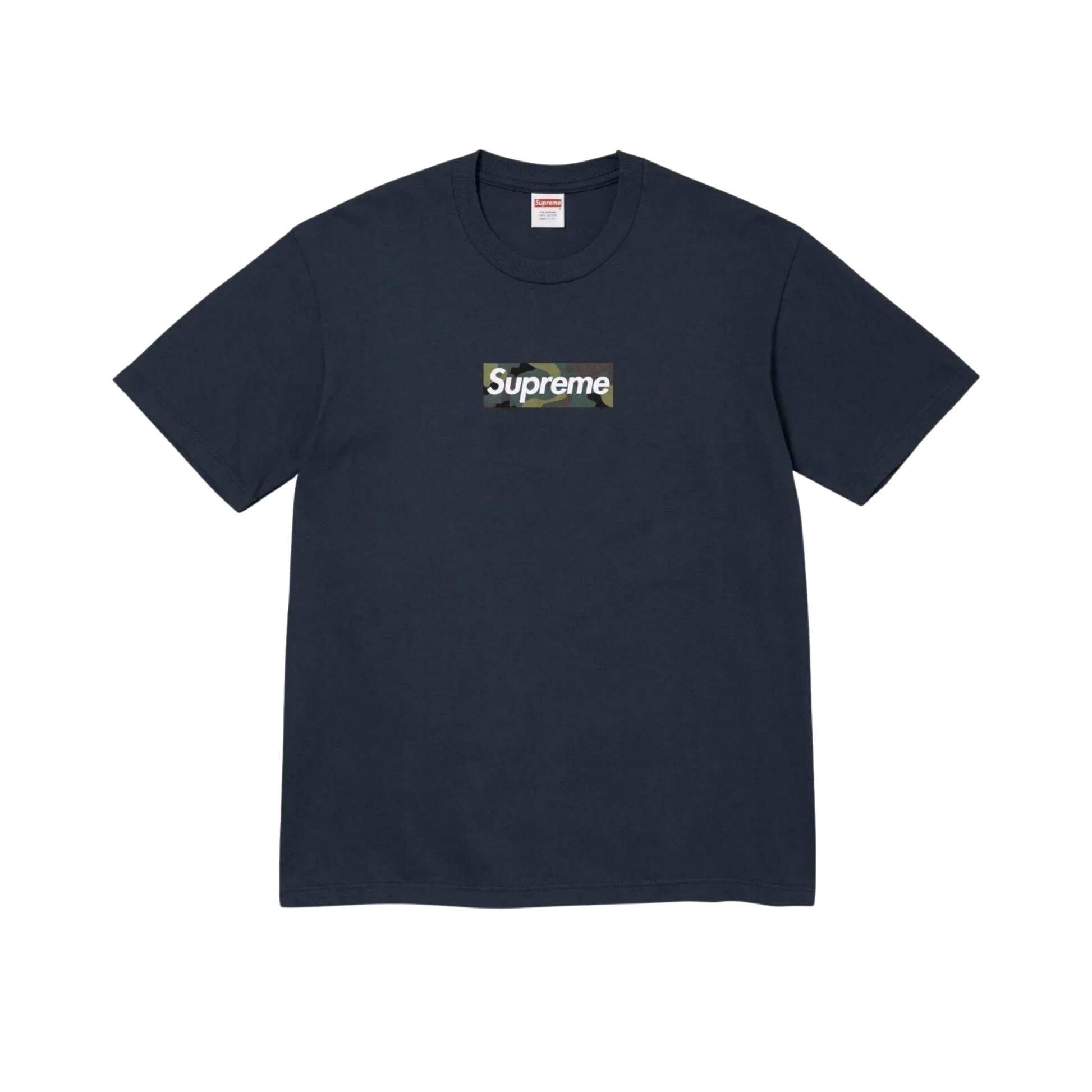 Supreme Box Logo Tee Navy Front