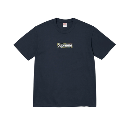Supreme Box Logo Tee Navy Front