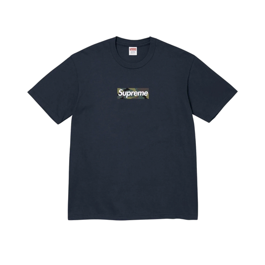 Supreme Box Logo Tee Navy Front
