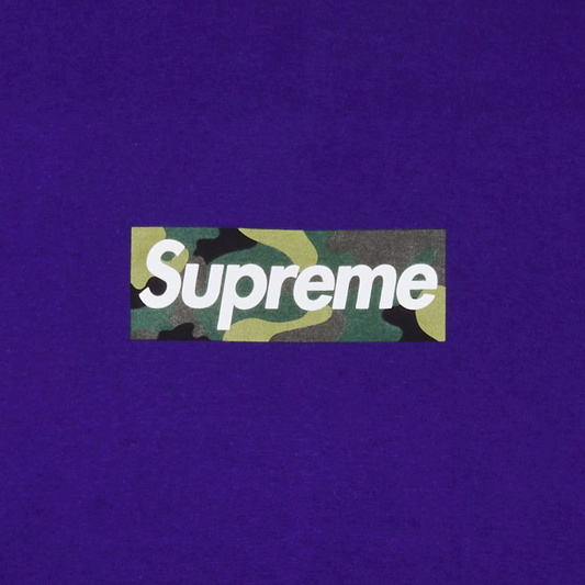 Supreme Box Logo Tee Purple Front Logo